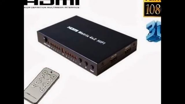 HDMI MATRIX - 4 Input 2 Output (4x2) Switch / Splitter - 1080p Full HD 18 month warranty смотреть онлайн