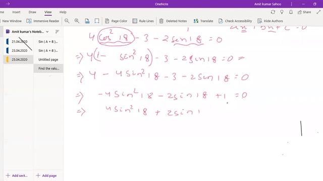 Find the value of Sin18 & cos 18 for CHSE students odisha.. смотреть онлайн