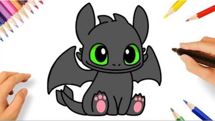 КАК НАРИСОВАТЬ БЕЗЗУБИКА ШАГ ЗА ШАГОМ | КАК ПРИРУЧИТЬ ДРАКОНА смотреть онлайн