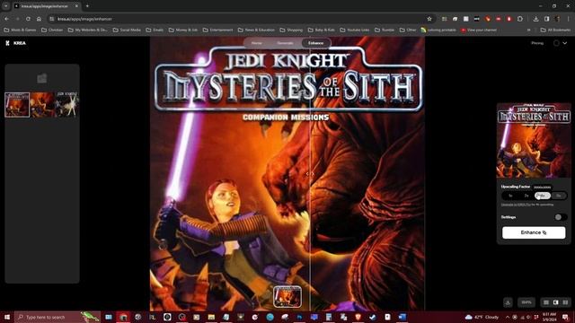 Amazing Mysteries of the Sith AI Upscaled CD Art! New Remastered Logo! смотреть онлайн