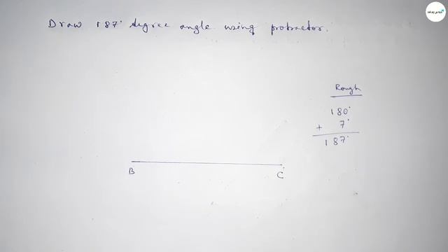 How to draw 187 degree angle using protractor. shsirclasses. смотреть онлайн