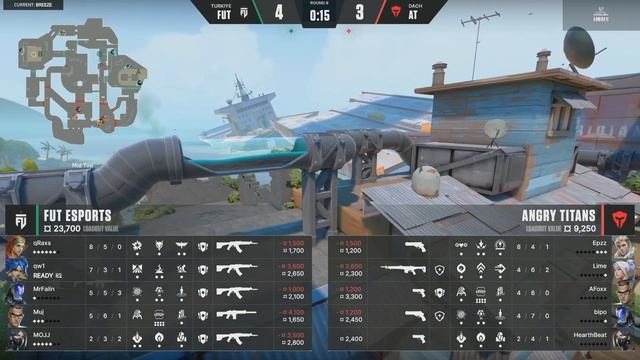 [FR] Valorant Regional Leagues 2022: Finals - Angry Titans vs FUT Map 3 - Playoffs смотреть онлайн
