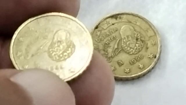 Spain 10 Euro Cent Coin 1999 Value pounds 140000 смотреть онлайн