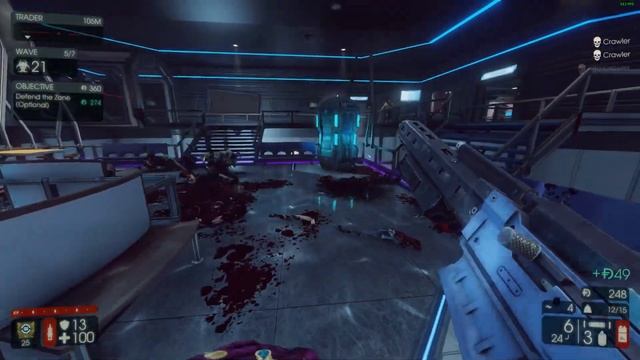 Killing Floor 2 | Deep Blue Z #9 | HRG Bombardier & S12 Shockgun (Survivalist Gameplay)