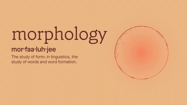 The pronunciation, meaning, and etymology of the word morphology. смотреть онлайн