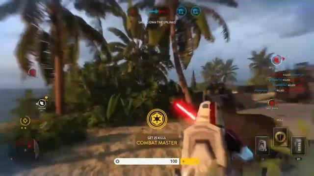 DENGAR KILLSTREAK! Walker Assault on Scarif: 48-6 (Star Wars Battlefront Rouge One DLC Gameplay) смотреть онлайн