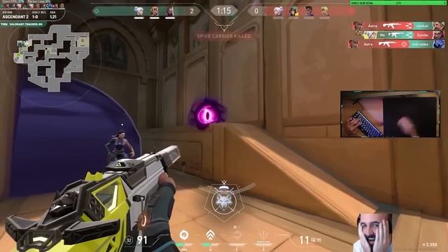 This 1vs3 from Subroza is another level - Best of Valorant streams 52 смотреть онлайн