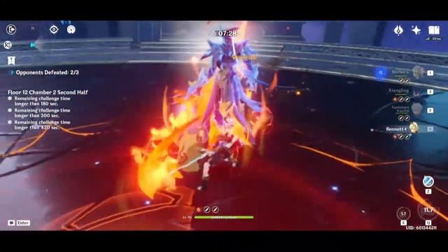 [v.2.6] Beating the new Spiral Abyss Floor 12 with my DPS Barbara! смотреть онлайн