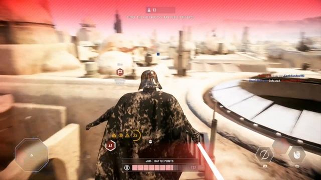 Star Wars Battlefront 2 - Darth Vader trying to save the day! Vader fail XD смотреть онлайн