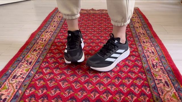 Adidas Adizero Boston 11 Black On Feet