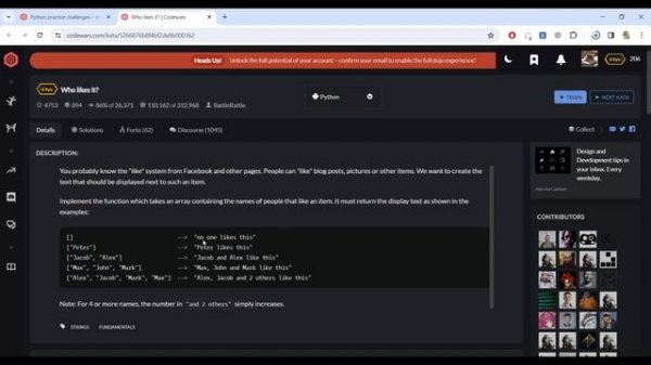 Простые задачи на PYTHON уровня Junior | CODEWARS | Рекурсия, циклы, алгоритмы
