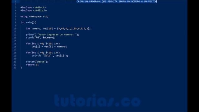 arrays – turbo C (vector mas numero) смотреть онлайн