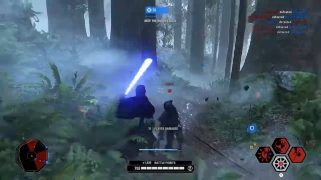 Star Wars battlefront 2 - 90 Anakin Skywalker killstreak on Endor смотреть онлайн