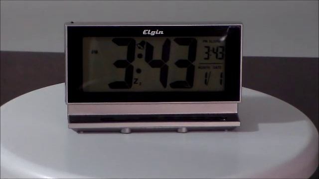 Elgin 3350E LCD Large Display Alarm Clock with Smartlite Technology смотреть онлайн