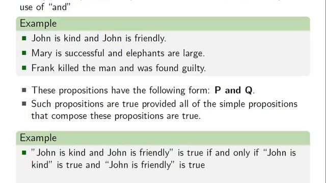 Propositional Logic: Translation, P2 (Conjunctions) смотреть онлайн
