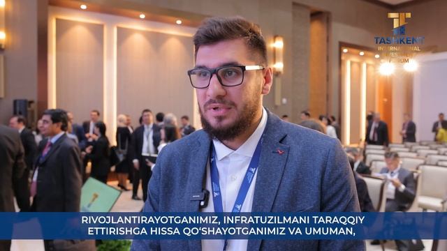 Kevin Khanda, Participant of the Tashkent International Investment Forum смотреть онлайн