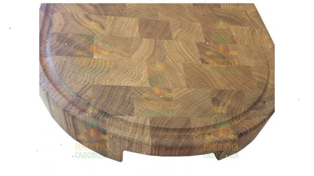 Доска разделочная торцевая, овальная, 40х30х4см, дуб (Наш Кедр) обзор 5467 смотреть онлайн