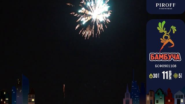 Фейерверк с фонтаном 11 залпов «Бамбуча» Piroff БСФ0901108 смотреть онлайн