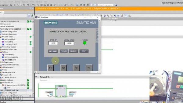 Part 1_SIEMENS SINAMICS V20 VFD Control via Profibus DP