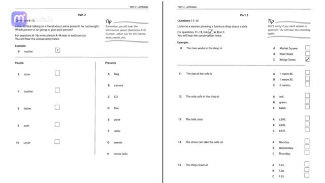 KET practice tests - Test 2 - Listening смотреть онлайн