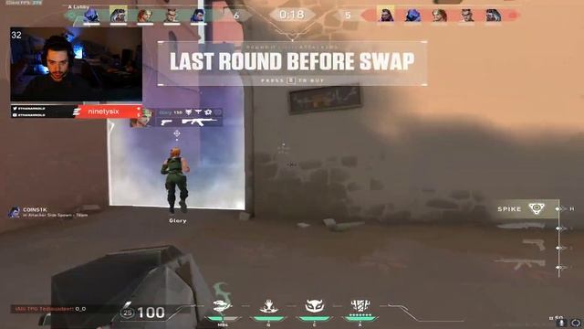 NRG ETHAN FADE VALORANT RANKED GAMEPLAY [Full Match VOD] смотреть онлайн