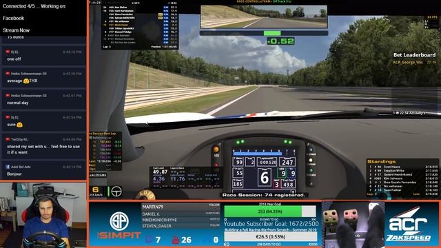 iRacing Mercedes AMG GT3 - VRS GT Sprint Series around Spa - Setup Work and Race смотреть онлайн