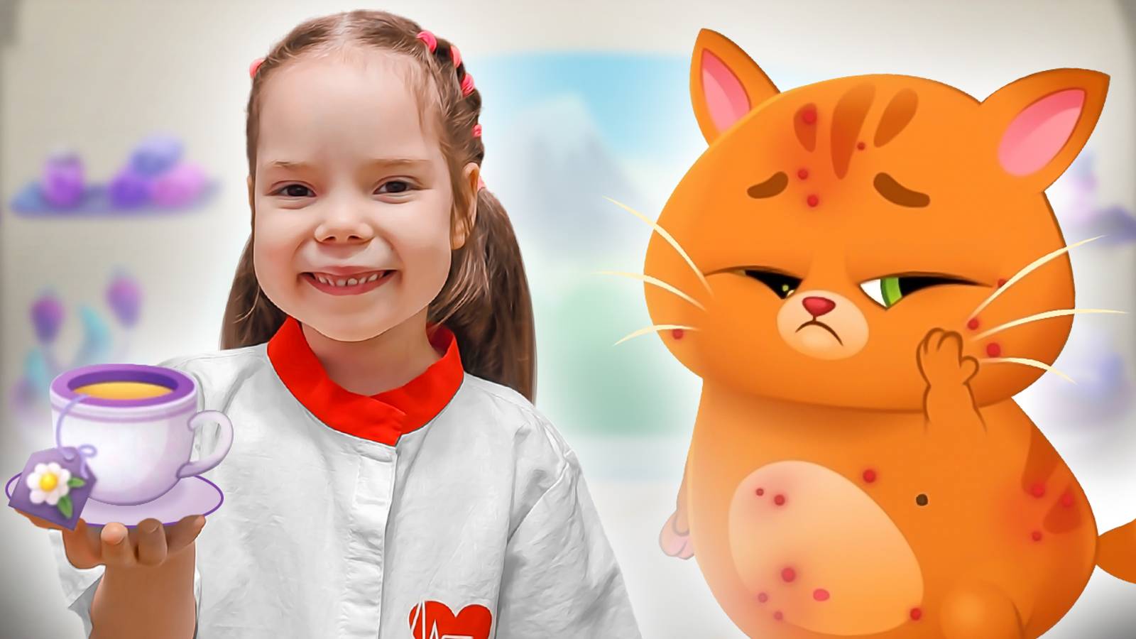 Лучшие серии про котика Bubbu и Настю | Настя и Бубу котенок в больнице смотреть онлайн