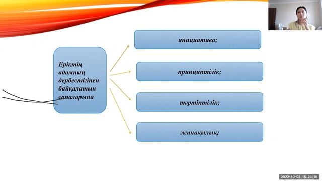 Пән: Психология.Тақырып: Өзін өзі реттеу психологиясы және ерік процестері (03.10.2022ж.) смотреть онлайн