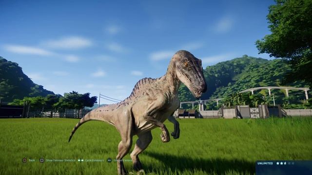 Jurassic World Evolution: Spinoraptor Vs Ceratosaurus  (Base Genome)