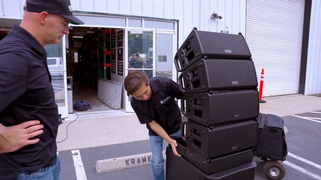 QSC L Class LA 108 Line Array Ground Stack Setup смотреть онлайн