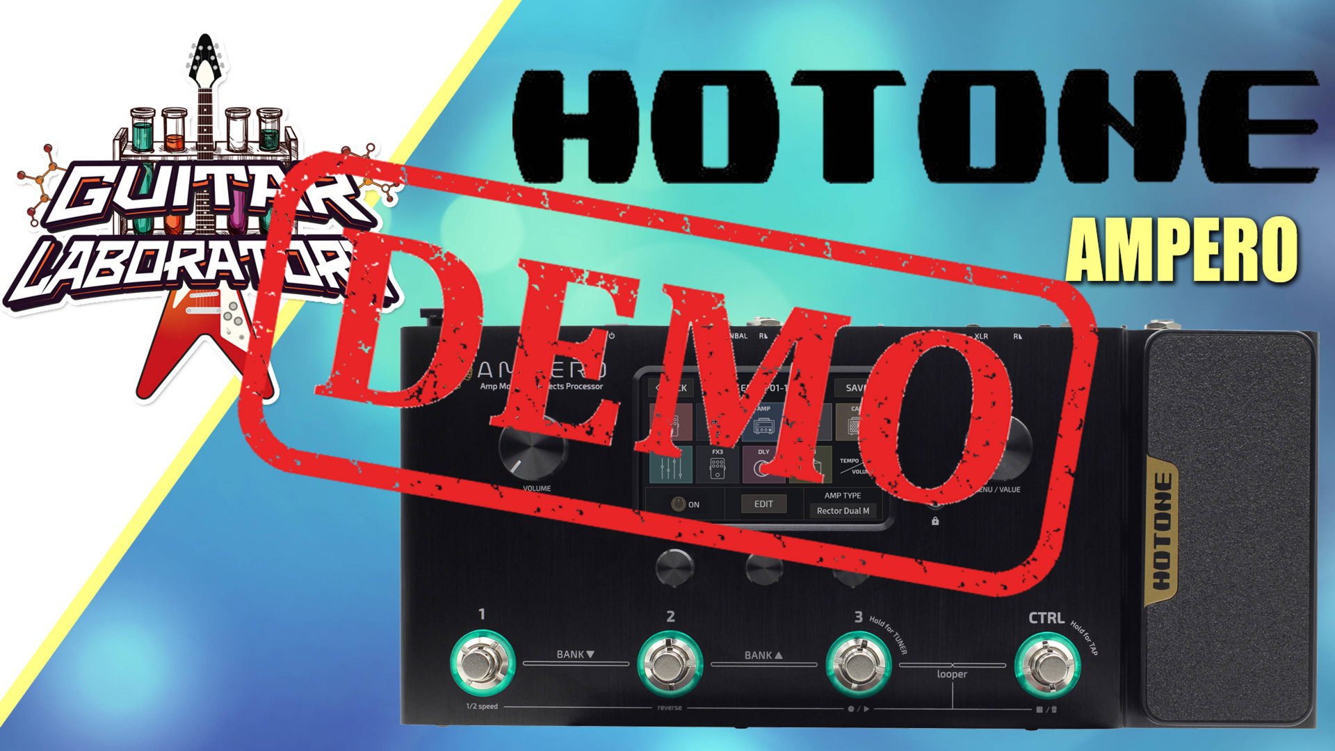 Гитарный процессор HOTONE Ampero - демонстрация звучания смотреть онлайн