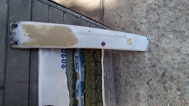 МЗМА 403 bumper middle part simple restoration with chrome смотреть онлайн