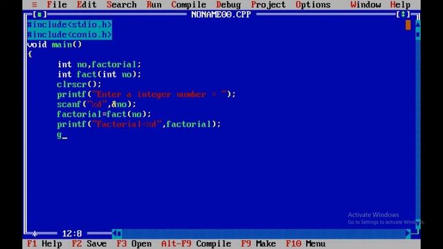C Program To Find Factorial Of Any Number Using Function | C Programming Complete Course смотреть онлайн