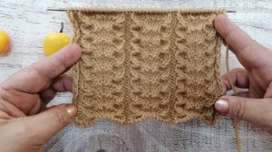 40//Красивый узор спицами для вязания носков, шапок