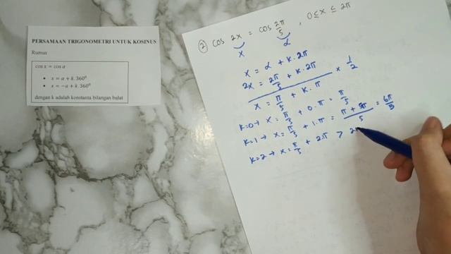 Contoh Soal dan Pembahasan Persamaan Trigonometri untuk Kosinus | Matematika Peminatan Kelas XI смотреть онлайн