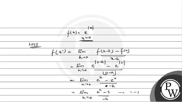 The function \( f(x)=e^{|x|} \) is :
(A) \( f^{\prime}(0)=1 \)
(B) ... смотреть онлайн