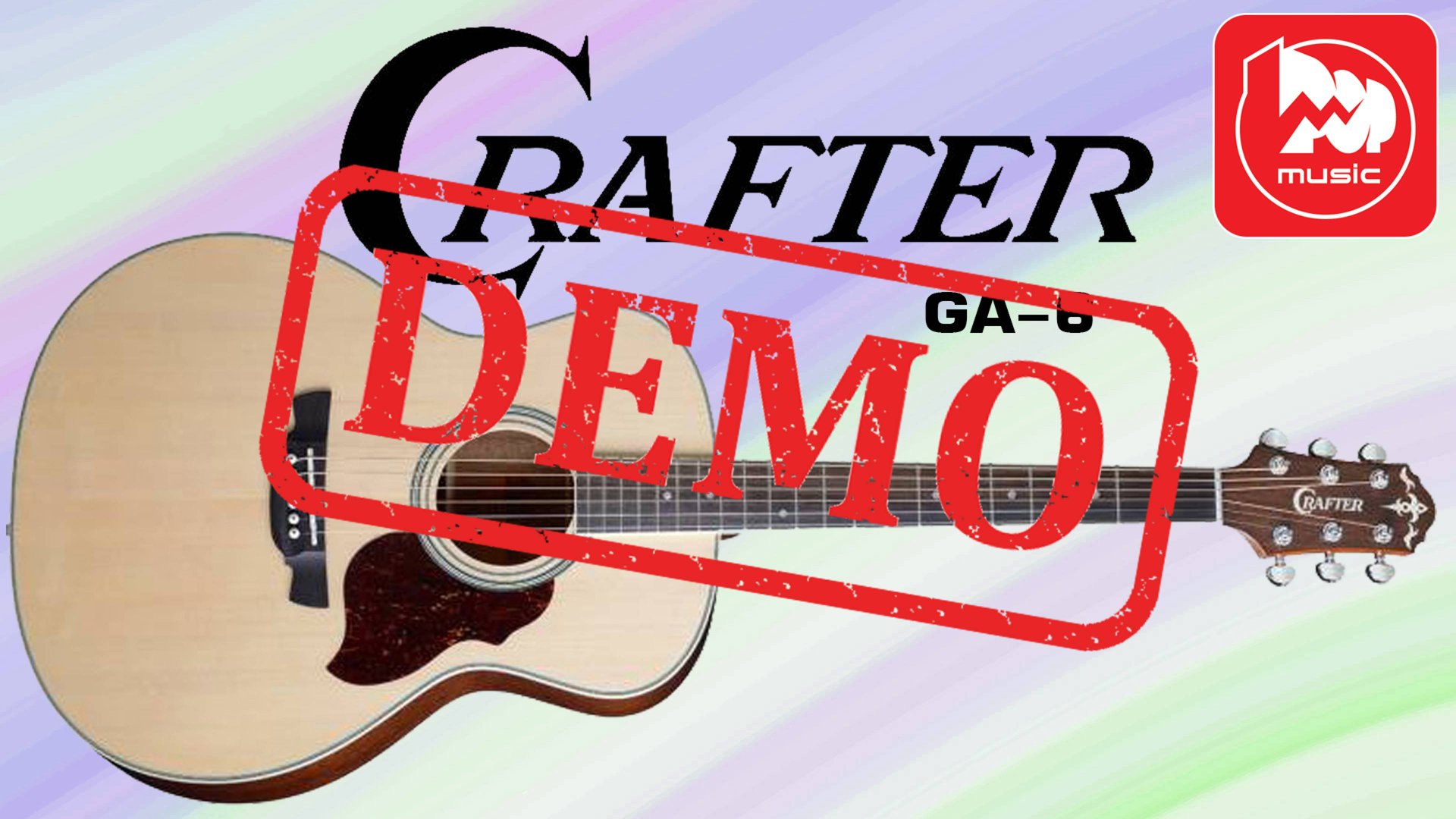 Акустическая гитара CRAFTER GA-6/NC - демонстрация звучания смотреть онлайн