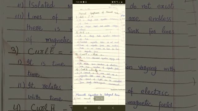 Physical significance of Maxwell equation смотреть онлайн