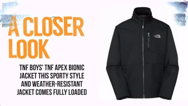 The North Face Apex Bionic Jacket Boys'- TNF Black - TheSkiBum.com смотреть онлайн