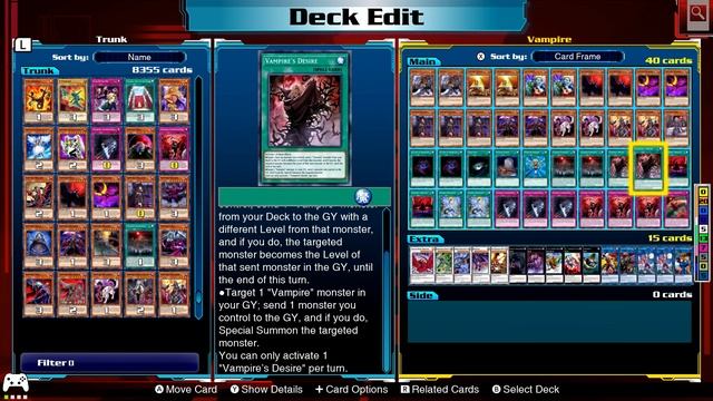 Yu-Gi-Oh! Legacy of the Duelist: Link Evolution Vampire Zombie Deck Profile & Deck Recipe смотреть онлайн