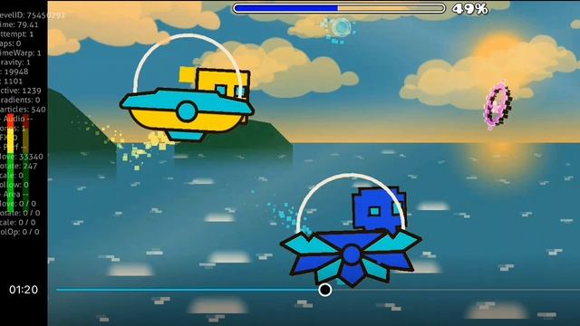 день в Geometry dash | Geometry chel смотреть онлайн