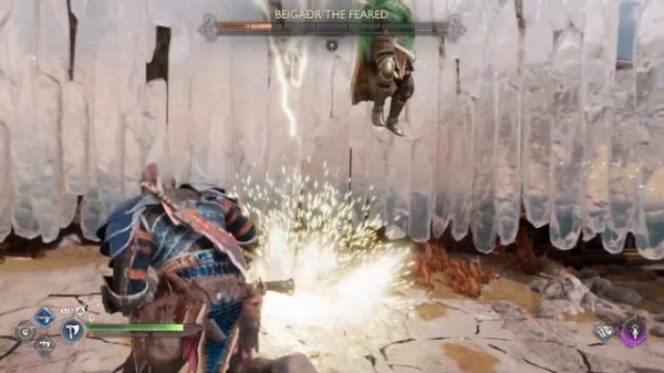 How to beat Beigadr the Feared Berserker Gravestone in Alberich Island Svartalfheim GOW Ragnarok