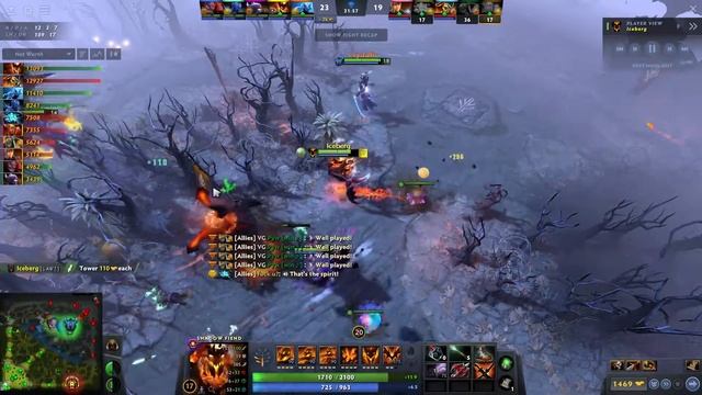 Iceberg Shadow Fiend vs Storm Spirit, Clinkz, Legion Commander - prefer eul, blink - dota2 смотреть онлайн