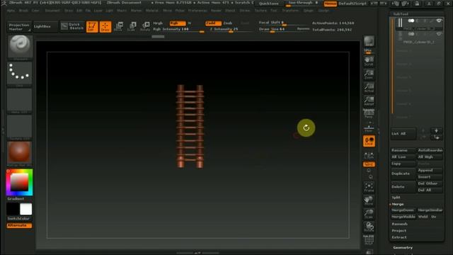 Zbrush 4R7 как сделать цепочку ДНК смотреть онлайн
