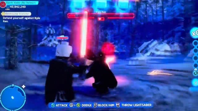 Lego Star Wars: TSS - Finn & Darth Vader (Damaged) Vs Kylo Ren! смотреть онлайн