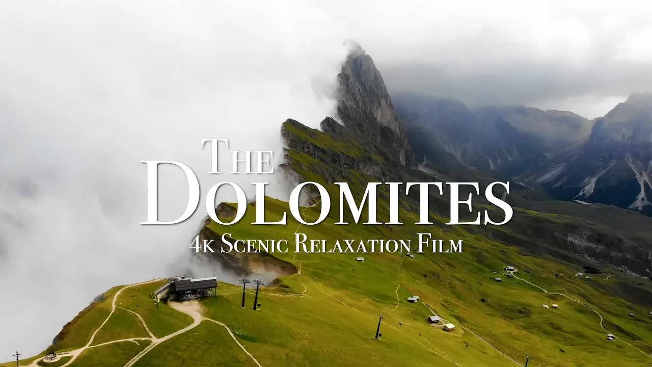 The Dolomites 4K - 1 Hour Scenic Relaxation Film смотреть онлайн
