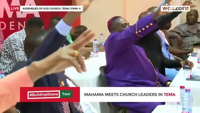 LIVE NOW | John Mahama meets Church Leaders in Tema [Tema East] #BuildingGhanaTour | WoezorTV смотреть онлайн