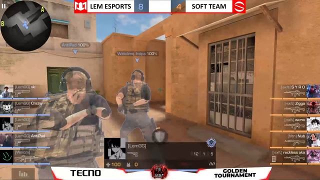 SOFT TEAM VS LEM ESPORTS // GOLDEN TOURNAMENT // season XII // STANDOFF 2 // TECNO RUSSIA смотреть онлайн