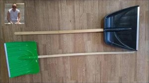 Как насадить черенок на лопату, для снега. Две разные лопаты, два разных черенка.