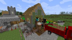 Я сделал ремонт жителю в коричневом! Minecraft 100%  троллинг ловушка